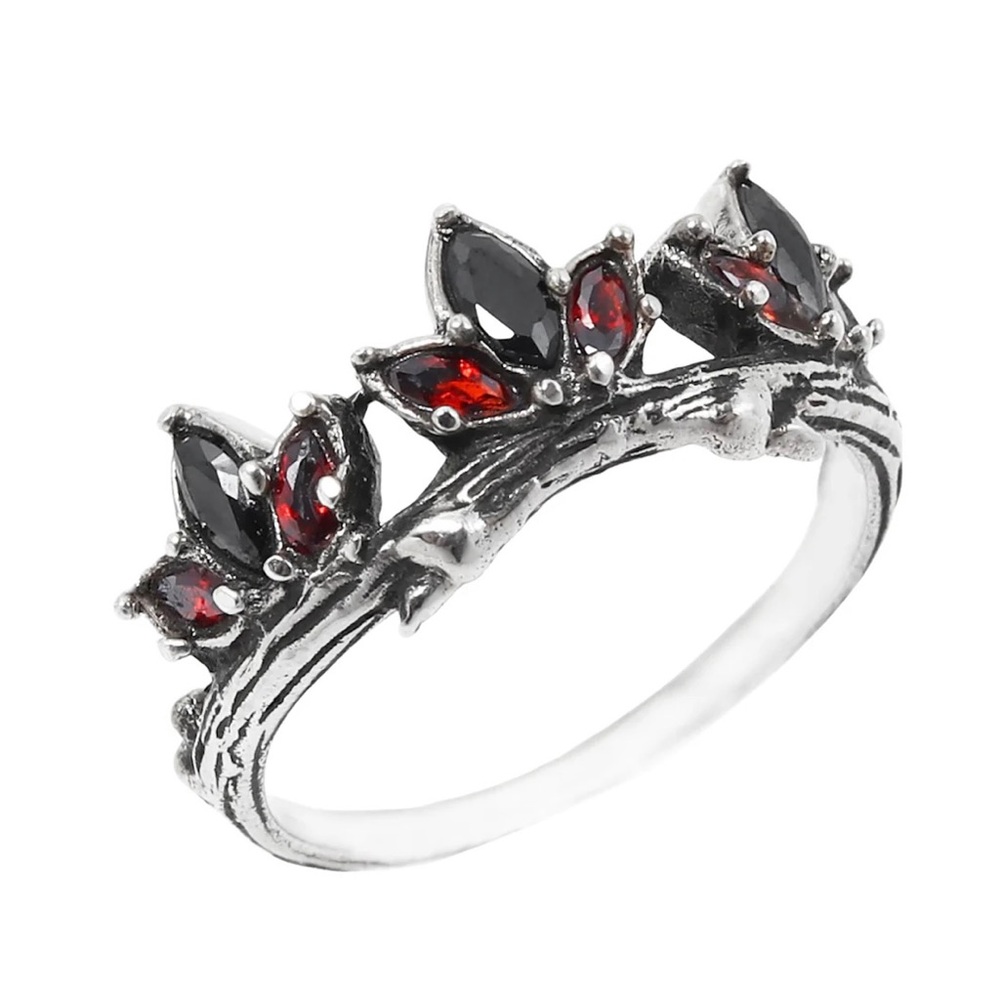 Shop Dixi Até Black & Red Branch Ring